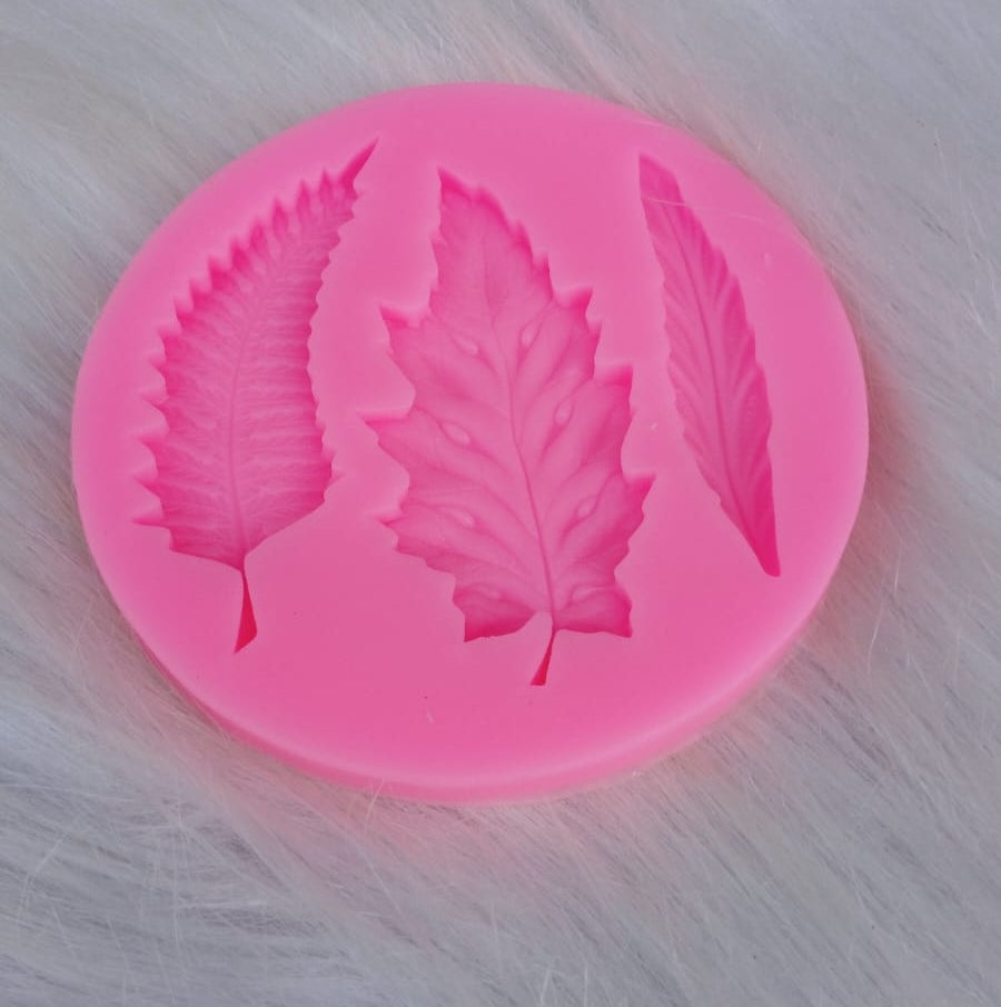 HBR1417 3 CAVITY  LEAF PINK  MOULD