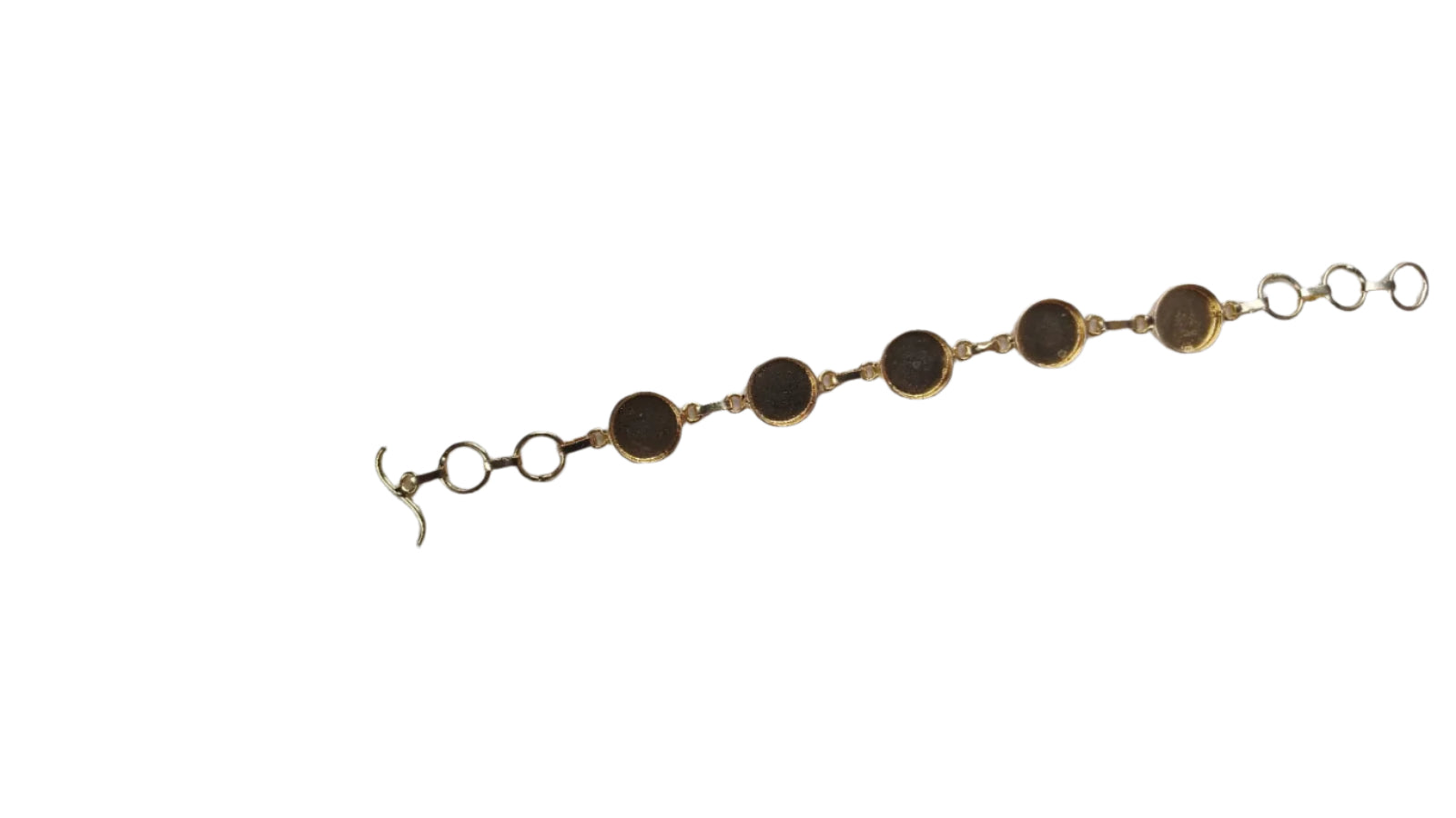 5 CAVITY  BRACELET  BEZEL  (GOLD )