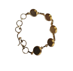 5 CAVITY  BRACELET  BEZEL  (GOLD )