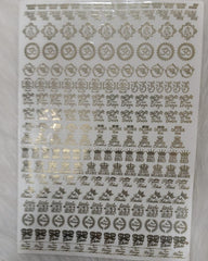 RAKHI METAL STICKER  SHEET  A4 SIZE