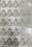 METAL  SRICKER  SHEET  A4 ( GANESHA SIZE  =  2" )