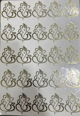 METAL  SRICKER  SHEET  A4 ( GANESHA SIZE  =  2" )