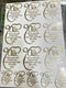 IK OM KAR MANTRA METAL STICKER SHEET A4 SIZE