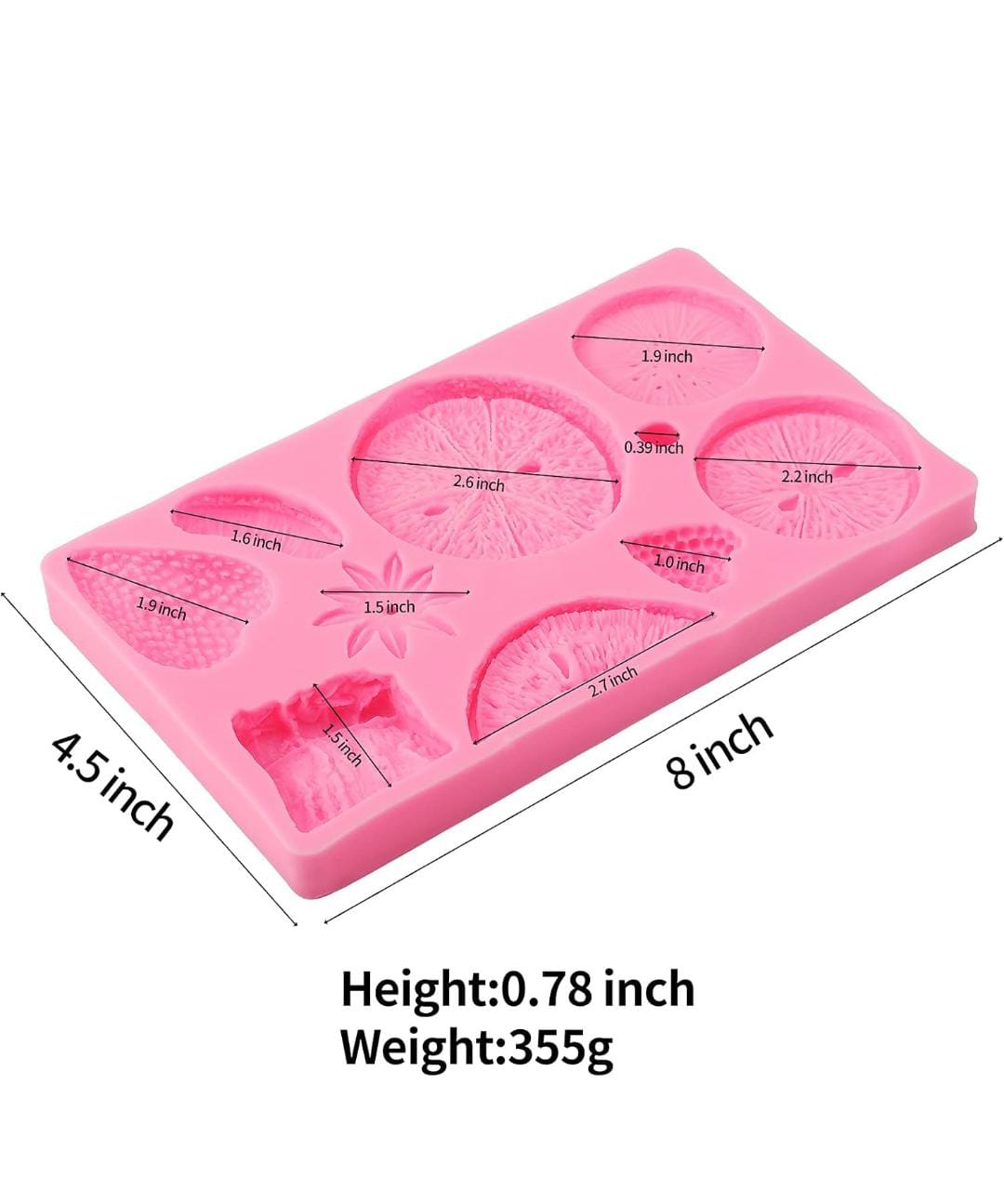 FRUIT  SILICON  PINK  MOULD /MOLD   (HBR203