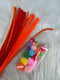 PIPE  CLEANER WITH  POM POM RENDOM   COLOUR