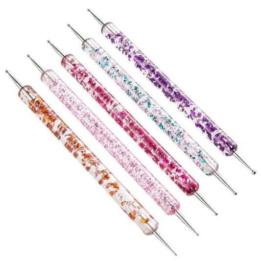 5Pc Acrylic 2 Sided Embossing Tool & Nail Art Tool  25035