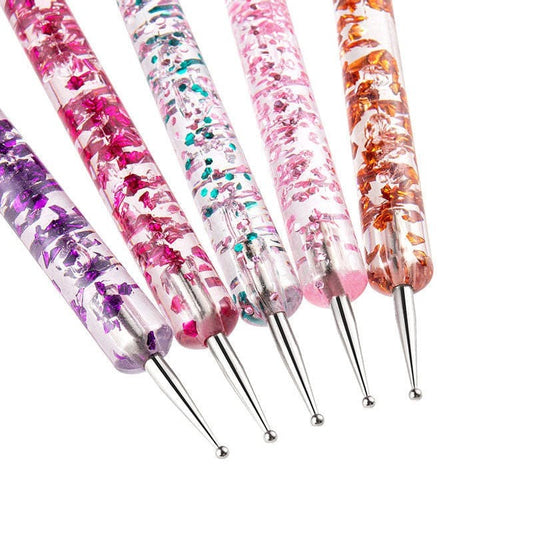 5Pc Acrylic 2 Sided Embossing Tool & Nail Art Tool  25035