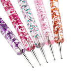 5Pc Acrylic 2 Sided Embossing Tool & Nail Art Tool  25035