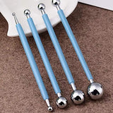 4 Pcs Modeling Ball Tools, 8 Ball Stainless Steel Dotting Modeling Tools Clay Ceramics Pottery Carving Tool Embossing Sculpting Set