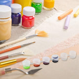 Empty Paint Pots Strips Mini Clear Storage Containers Painting Arts Crafts Supplies for Classrooms Schools Paintings Art Festivals, 12 Strips (3ml/ 0.1 oz)