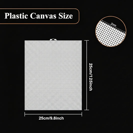 PLASTIC  CANVAS SHEET 12.5 INCH  BY  10"  APROX