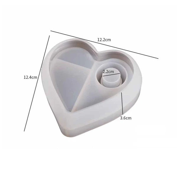 SM1336 Heart-Shaped Tealight Holder Mould