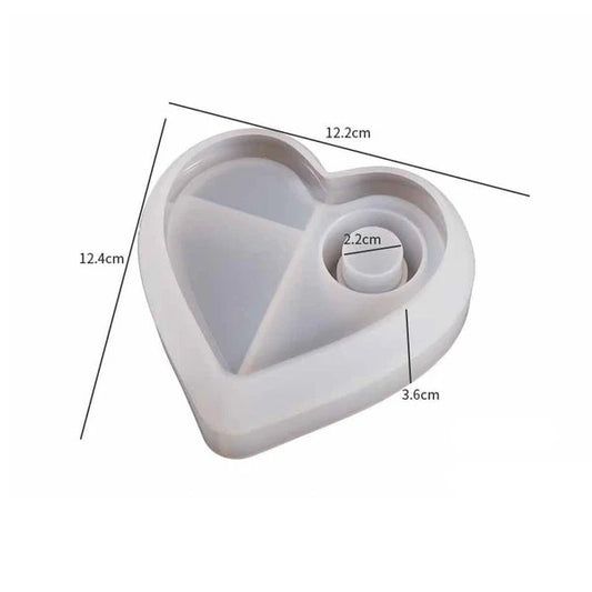 SM1336 Heart-Shaped Tealight Holder Mould