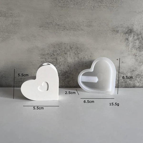 SM1304 Heart Shaped Mini Planter Mould/ MOLD