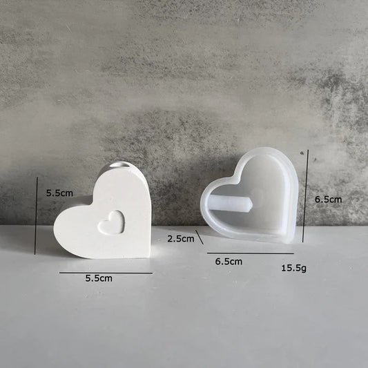 SM1304 Heart Shaped Mini Planter Mould/ MOLD