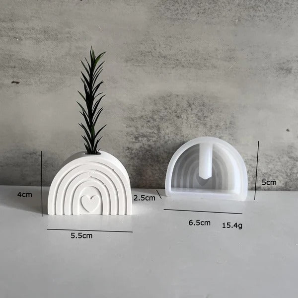 SM1302 RAINBOW Shaped Mini Planter Mould/ MOLD