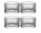 W208 PREMIUM  CANDLE JAR SET  OF  4PC