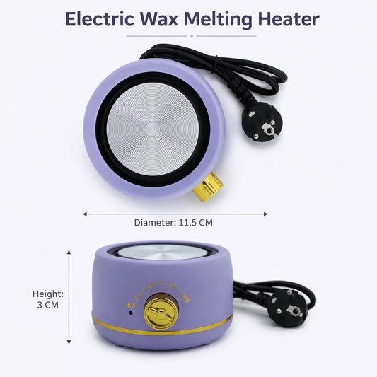 Electric Wax Melting Heater with 500 ml Stainless Steel Pot – Adjustable Heat Control