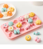 J156230 18 CAVITY CANDLE  FLOWER  MOLD/MOULD