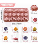 J156230 18 CAVITY CANDLE  FLOWER  MOLD/MOULD