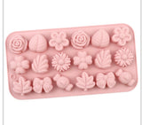 J156230 18 CAVITY CANDLE  FLOWER  MOLD/MOULD