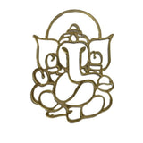 GANESHA GOLDEN  ACRYLIC CUT OUT PACK OF 2 PC