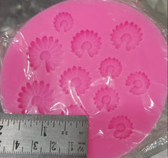 HBR1533 11 CAVITY MINI  DAISY  FLOWER MOULD