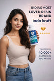 INDO KRAFT ART RESIN 2:1 ( 2KG RESIN +1KG HARDNER = 3kg   )