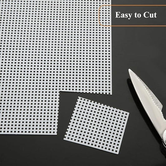 PLASTIC  CANVAS SHEET 12.5 INCH  BY  10"  APROX