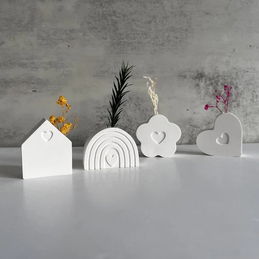 SM1304 Heart Shaped Mini Planter Mould/ MOLD