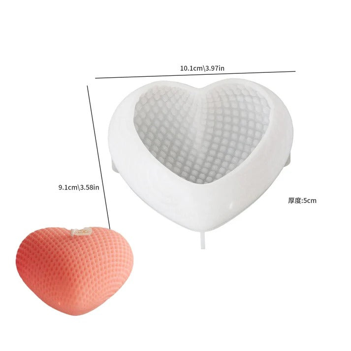 HEART Creative Woven Shape Silicon Mould/ MOLD  SM1317