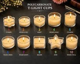 Polycarbonate T-Light Cups - Round (20 Pcs)  1.5INCH BY  1.4CM
