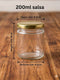 CANDLE  200ML SALSA  JAR  PACK OF 6PC