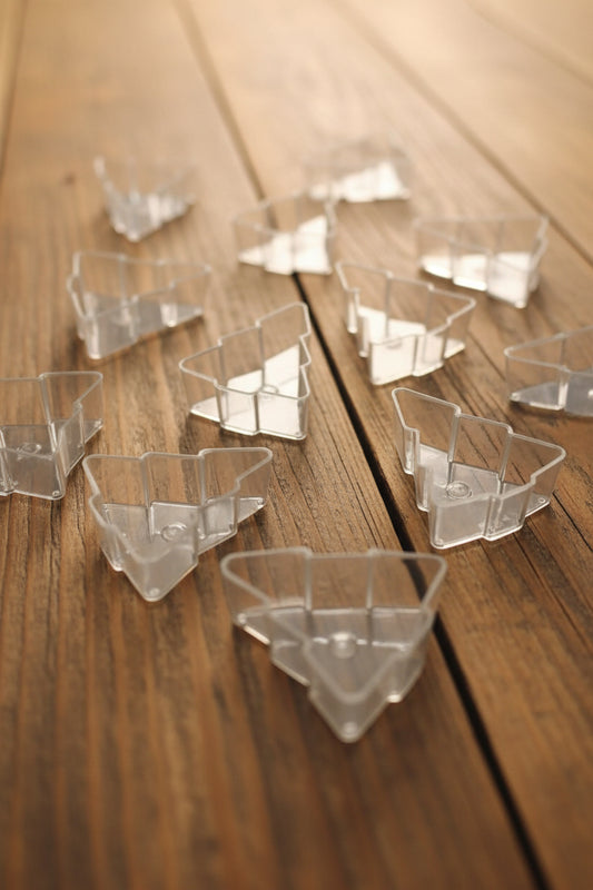Polycarbonate T-Light Cups - CHRISTMAS TREE (20pc )