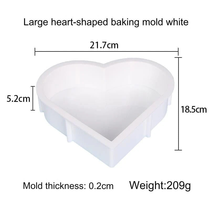 8.5" x 7.5" Heart 50mm Deep Casting Mould/mold  sm0504