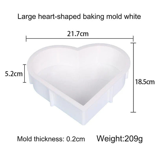 8.5" x 7.5" Heart 50mm Deep Casting Mould/mold  sm0504