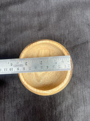 SMALL  ROUND  WOODEN  BOWL FOR CANDLE MAKING