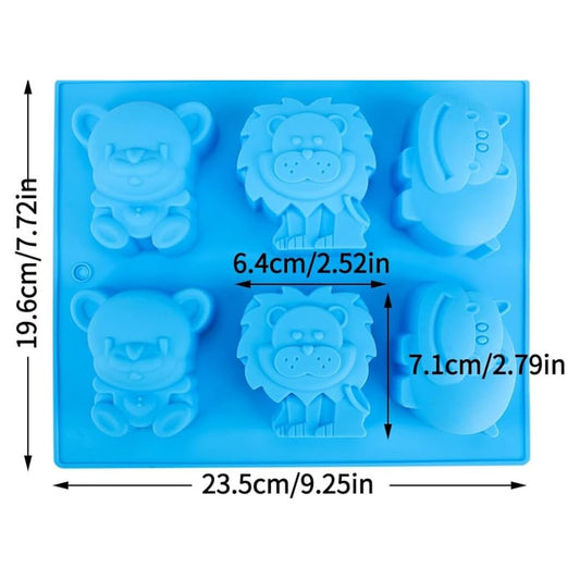 6 cavity LION BABY  MOLD  FOR  ECO CASTING  RESIN  AND  CANDLE MOLD   MOULD/MOLD
