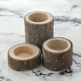 Tree Stump Wooden Candle Holder Tea Light Holder WX303