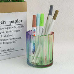 Striped Cylindrical Pen Holder Mould SM0887