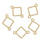 BZ227  A5 In 1 Gold Diamond Rakhi Base Bezel Set