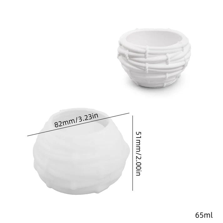 SM1422 BIRD NEST SILICON MOULD FOR RESIN AND CONCRETE MOLD