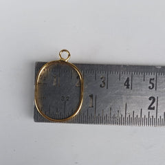u shape pendant  bezel