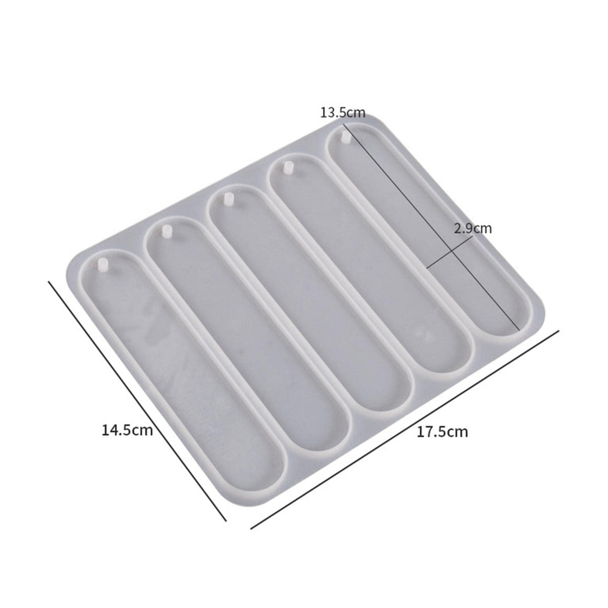 5 PC  OVAL BOOK  MARK  MOULD
