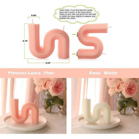 S  SHAPE  CANDLE MOULD