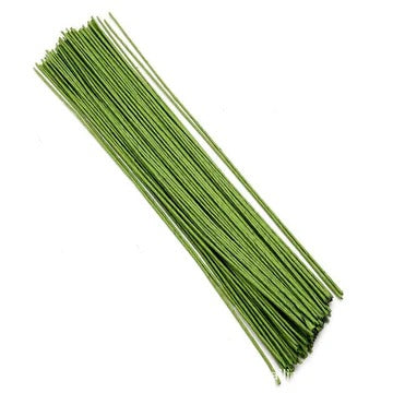 1.2mm Thin Paper Coated Light Green Stem Wire 40PC  APRROX