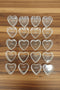Polycarbonate T-Light HEART Cups -   (20pc )