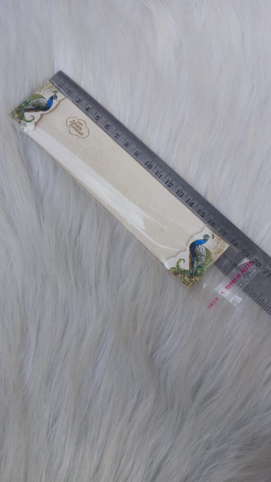 SMALL RAKHI PACKING  CARD  WITH  PLASTIC  COVER