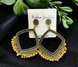 Square Shaped ghungroo Jhumka GOLD