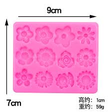 HBR1439 12 CAVITY  FLOWER MOULD